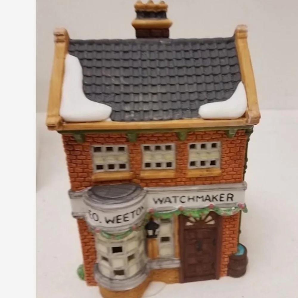 Dept 56 Charles Dickens Village Geo Weeton Watchmaker Cottage 6 1/2 X 4X3, 1988
